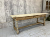 201cm Stripped Oak Farmhouse Refectory Dining Table with Stretcher