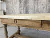 201cm Stripped Oak Farmhouse Refectory Dining Table with Stretcher