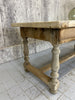 201cm Stripped Oak Farmhouse Refectory Dining Table with Stretcher