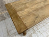 219.5cm Rustic Silvered Oak Dining Farmhouse Table