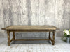 219.5cm Rustic Silvered Oak Dining Farmhouse Table