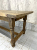 219.5cm Rustic Silvered Oak Dining Farmhouse Table