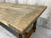 219.5cm Rustic Silvered Oak Dining Farmhouse Table