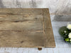 219.5cm Rustic Silvered Oak Dining Farmhouse Table