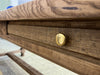 219cm Solid Oak Farmhouse Refectory Table with Bread Storage Compartment