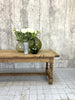 219cm Solid Oak Farmhouse Refectory Table with Bread Storage Compartment