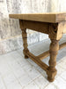 219cm Solid Oak Farmhouse Refectory Table with Bread Storage Compartment