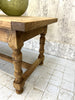 219cm Solid Oak Farmhouse Refectory Table with Bread Storage Compartment