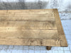 219cm Solid Oak Farmhouse Refectory Table with Bread Storage Compartment