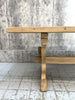 220cm Stripped Wooden Farmhouse Refectory Dining Table