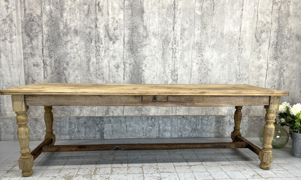 251cm Solid Oak Farmhouse Refectory Table