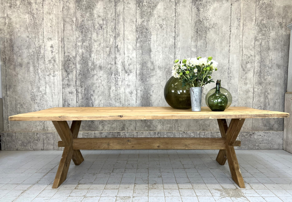 280cm X French Frame Rustic Farmhouse Refectory Table