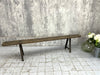 200cm Individual Solid Oak Bench
