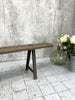 200cm Individual Solid Oak Bench