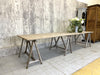 A Pair of 315cm Vintage Pine Trestle Table