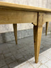 300cm Long Solid Oak 6 Taper Leg Refectory Dining Table