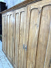 Antique School Pine Four Door Cupboard