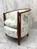 Carved Art Deco 1930's Tub Armchair to Reupholster