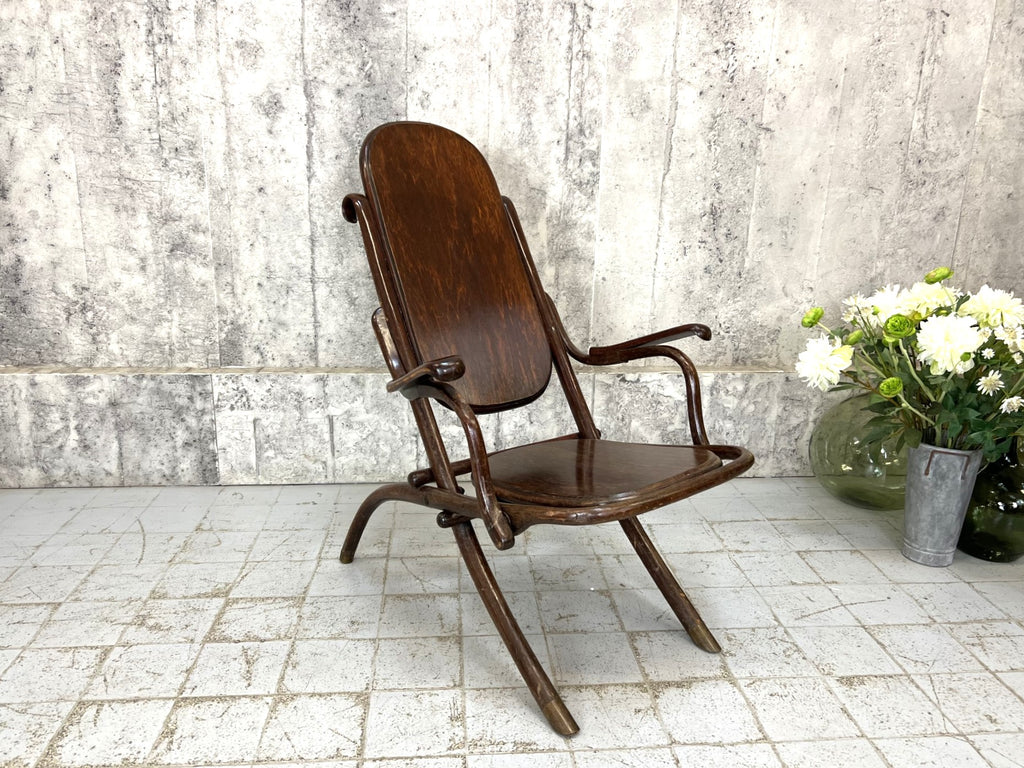 Individual Bentwood Folding Armchair