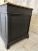 Black Solid Wood Shop Counter Sideboard Drawers Cupboard