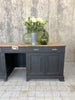 Black Solid Wood Shop Counter Sideboard Drawers Cupboard