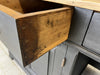 Black Solid Wood Shop Counter Sideboard Drawers Cupboard