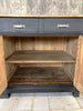 Black Solid Wood Shop Counter Sideboard Drawers Cupboard