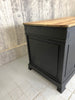 Black Solid Wood Shop Counter Sideboard Drawers Cupboard
