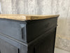 Black Solid Wood Shop Counter Sideboard Drawers Cupboard