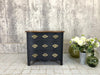 Small Black Serpentine Chest of Drawers