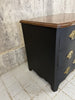 Small Black Serpentine Chest of Drawers