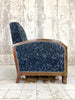 Blue Velvet Art Deco Lounge Chairs to reupholster