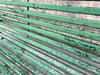 200cm 'Parisian' Chippy Green Paint Garden Bench