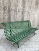 200cm 'Parisian' Chippy Green Paint Garden Bench