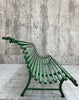200cm 'Parisian' Chippy Green Paint Garden Bench