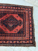 155cm x 106cm Red and Navy Blue Vintage Rug