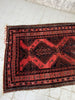 155cm x 106cm Red and Navy Blue Vintage Rug