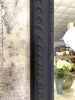 French Crested Black Decorative Over Mantel Mirror
