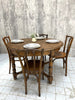 Circular Mid Century Oak extendable Dining Table