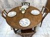 Circular Mid Century Oak extendable Dining Table