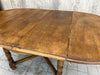 Circular Mid Century Oak extendable Dining Table