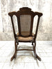 Folding Low Cane Rocking Chair
