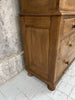 Two Piece French Linen Press Dresser Cupboard over Two over Two Drawers