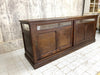 230.5cm Glass Top Shop Counter Sideboard with Sliding Doors