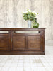 230.5cm Glass Top Shop Counter Sideboard with Sliding Doors