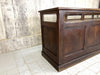 230.5cm Glass Top Shop Counter Sideboard with Sliding Doors