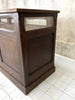230.5cm Glass Top Shop Counter Sideboard with Sliding Doors