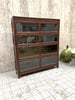 Globe-Wernicker Style Sectional Glass Front Bookcase Display Cabinet