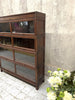Globe-Wernicker Style Sectional Glass Front Bookcase Display Cabinet