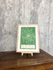1950's Framed Green Bus Map of London and Surrounding Areas